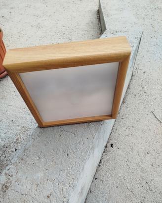 plafoniera in legno