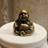 sSatuetta miniatura del Buddha che ride  Ottone