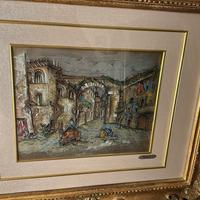 Quadro in stile ,con foglia d’argento