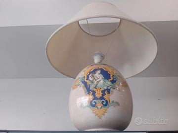 Lampada Ceramica Castelli Latorraca - Vintage