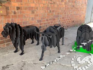 Barbecue grill Animali 3D