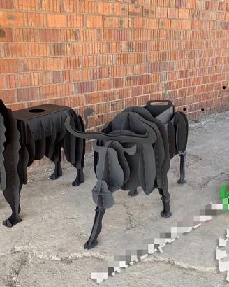 Barbecue grill Animali 3D