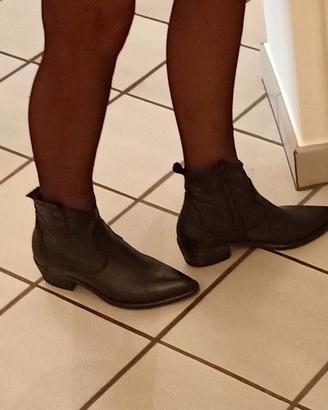 stivaletti Camperos donna pelle nera 