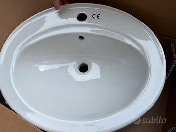 Lavandino da incasso bianco nuovo