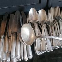 Servito completo da 12 in argento 800/1000