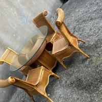 Salottino in midollino vintage anni ‘60