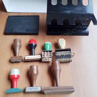 Portatimbri ELLEPI lineare 7 timbri da scrivania