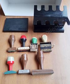 Portatimbri ELLEPI lineare 7 timbri da scrivania