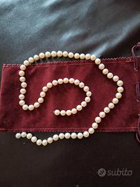 Filo perle vere cm 64 anni 60( gioielleria)