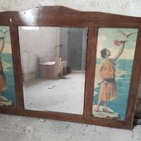 specchiera antica in legno