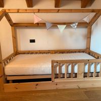 letto per bambini in cirmolo