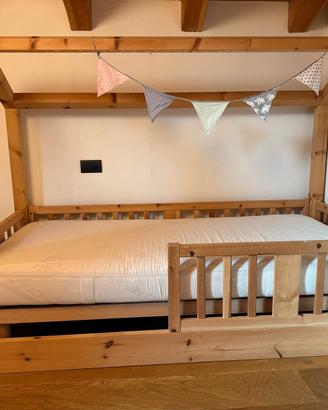 letto per bambini in cirmolo