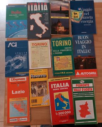 cartine stradali Italia e Europa.