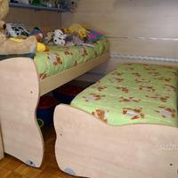 Cameretta completa ragazzi letti scorrevoli