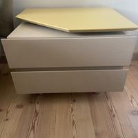 Comodini x2 e cassettiera