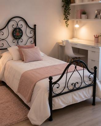 Letto singolo romantico shabby chic