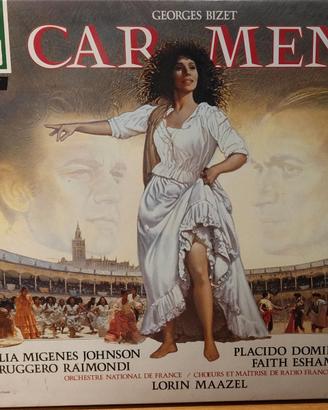 Cofanetto 3 LP Carmen Bizet Erato 1984
