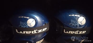 coppia caschi da sci x bambini 