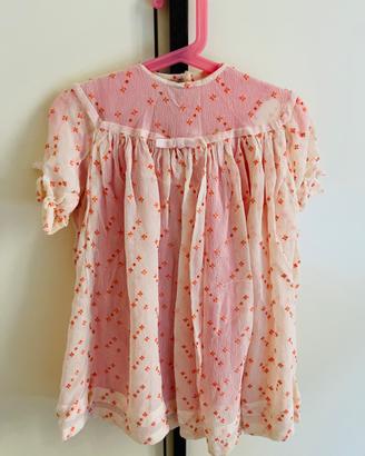 Abito bambina artigianale 12 18 mesi nuovo