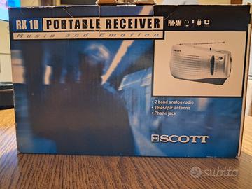 Radio Portatile Scott RX 10 AM/FM - Con Scatola Or