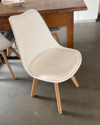 4 Sedie stile scandinavo