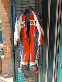 Tuta pelle motoDainesetg.50,scarponcini Dainese 41