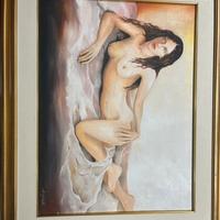 Nudo. olio su tela Angiollelli