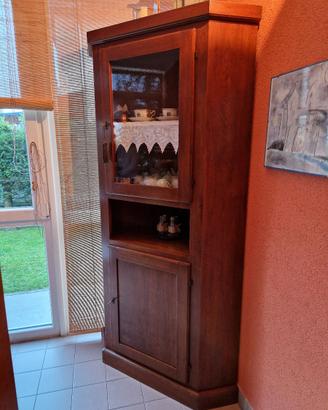 Angoliera con vetrina Vintage