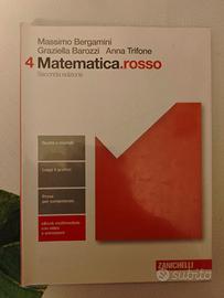 Libro scuola Zanichelli - 4 Matematica.rosso