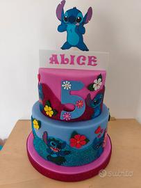 Torta scenografica Stitch&Angel - Decorazione