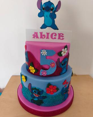 Torta scenografica Stitch&Angel - Decorazione