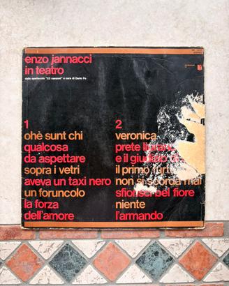 Vinile 33 giri Enzo Iannacci - A teatro