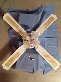 lampadario ventilatore 4 pale e 4 lampade