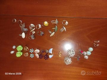 anelli e orecchini vintage