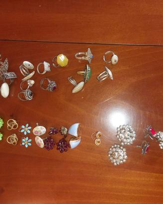 anelli e orecchini vintage