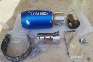 Scarico silenziatore terminale moto 4t NUOVO