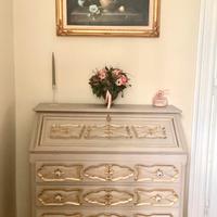 Scrittoio a ribaltina rivisitato in stle shabby