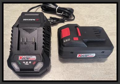 Nuovo! Batteria 4 Ah Smart+caricatore Parkside 20V