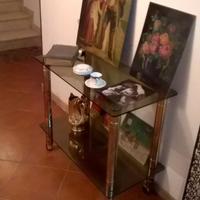 Carrello con vetri (sopporta carichi pesanti)