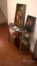 Carrello con vetri (sopporta carichi pesanti)