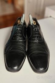 Scarpe uomo Campanile cerimonia pelle nera opaca