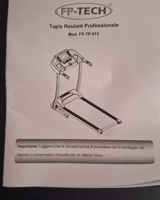 tapis roulant professionale mod fp-tp-515