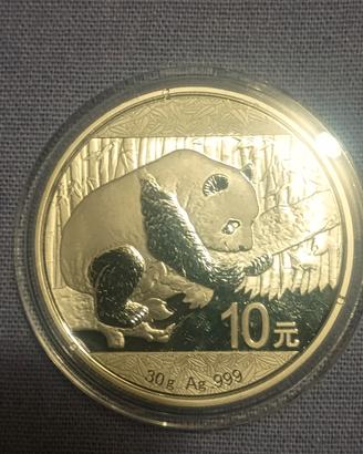 panda cinese argento 2016