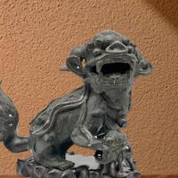 cane di Pho , scultura in bronzo antica cina