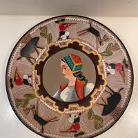 Piatto vintage ceramica sarda Loi Dorgali