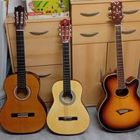 3 chitarre, amplificatore e metodi