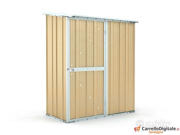 Casetta in lamiera per attrezzi 155x100 beige