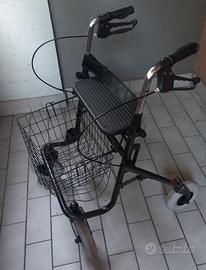 Deambulatore Rollator 4 ruote con freno Kometa