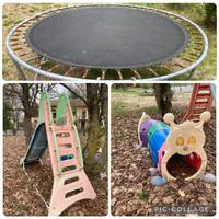 Trampolino+scivolo+tunnel