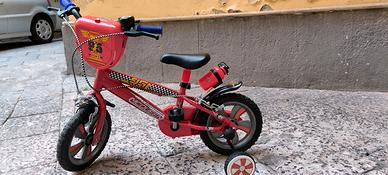 Bicicletta bimbo Cars a pedali taglia 12
